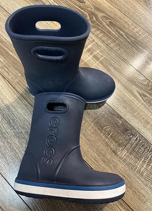 Чобітки crocs сині
