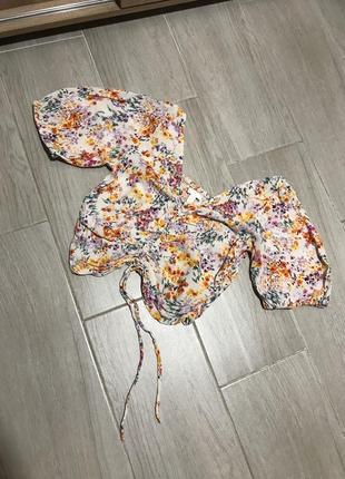 Цветочная блуза от h&m