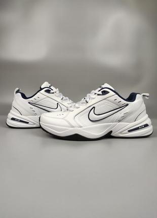 Кроссовки nike air monarch iv white blue9 фото