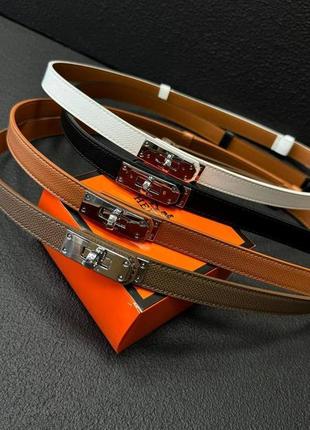 Жіночий шкіряний ремінь в стилі hermes kelly