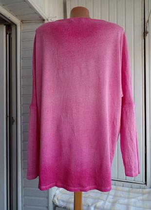 Італійський тонкий трикотажний светр джемпер оверсайз великого розміру батал2 фото