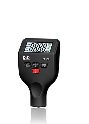Толщиномер r&d et360 full black 0-1500 микрон fe & nfe автоматический тестор краски автомобильный
