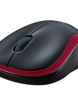 Мишка бездротова logitech m185 wireless 1000dpi 3кн red