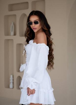 Платье с открытыми плечиками 6
