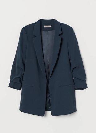 Пиджак удлиненный h&m стильный пиджак
