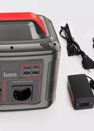 Портативная зарядная станция hoco db28 80000mah 300w 3usb/type-c/ac pd/qc