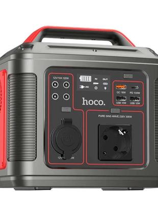 Портативная зарядная станция hoco db28 80000mah 300w 3usb/type-c/ac pd/qc