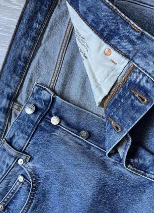 Мужские хлопковые прямые джинсы arket men regular straight jeans4 фото