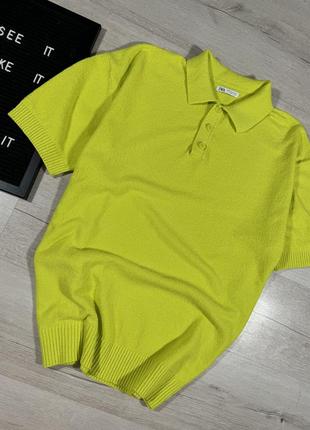 Фактурне поло zara
