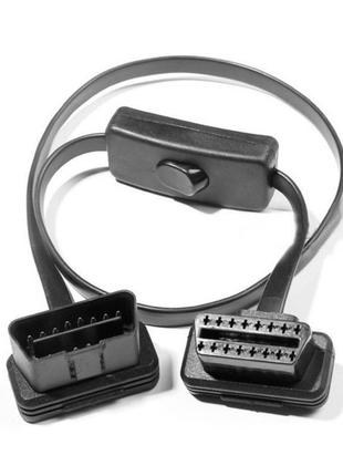 Конектор подовжувач obd2 з кнопкою on/off