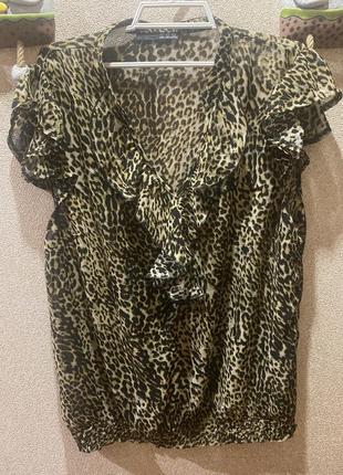 Блуза леопардовий принт