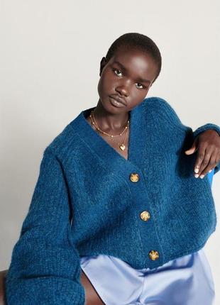 Шерстяний кардиган zara розмір m/l