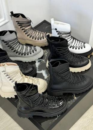 Шкіряні сапоги 36-41р