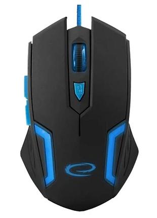 Мышь проводная esperanza mouse mx205 fighter 1.5м 2400dpi blue