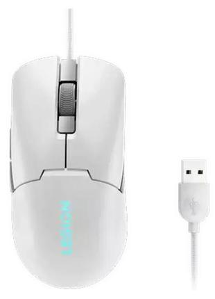 Миша комп'ютерна lenovo legion m300s rgb gm white дротова