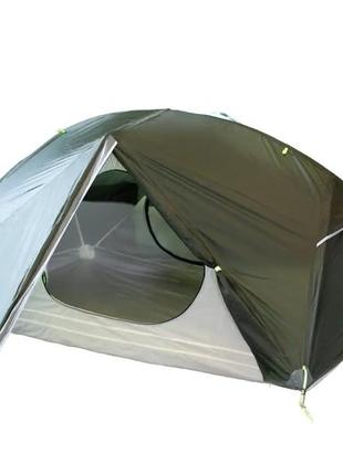 Палатка двухместная туристическая tramp cloud 2 si trt-092-green 130х204см
