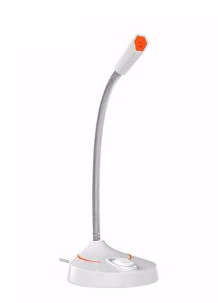 Мікрофон ігровий meetion mt-mc12 | usb | white