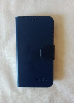 Универсальный чехол книжка ipaky 6.0" blue с выдвижной основой для фото и видео4 фото