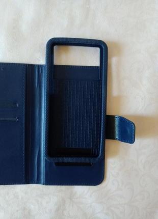 Універсальний чохол книжка ipaky 6.0" blue з висувною основою для фото та відео