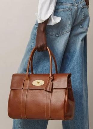 Сумка из кожи mulberry bayswater