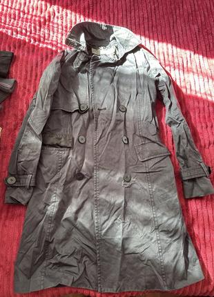 Пальто плащ тренч zara xs
