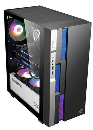 Корпус компьютерный atx gamemax brufen c3 bw без блока питания/midi-tower/с подсветкой черный