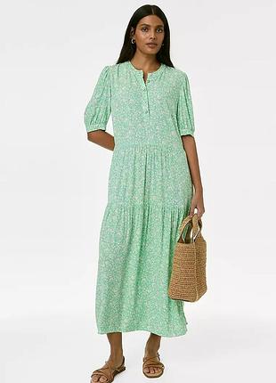 Натуральне плаття marks & spenser з кишенями батал