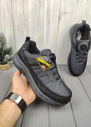 Мужские кроссовки merrell float pro gore-tex grey black
