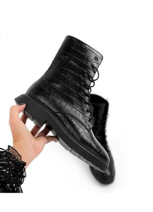 Кожаные ботинки на байке в стиле zara размер 39