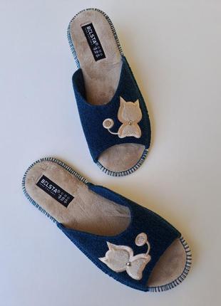 Тапочки бесшумные войлочные открытые,р.37-41