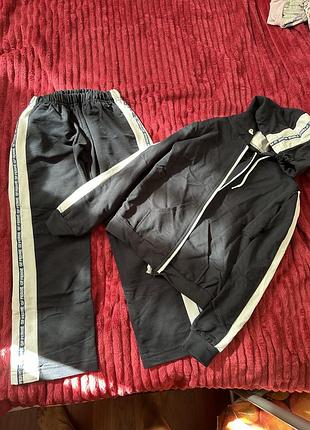 Спортивний костюм хлопчик дівчинка темно синій 5/6р