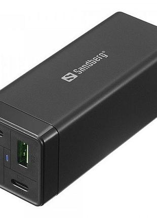 Зарядное устройство 4в1 sandberg 441-45 2xusb-c 2xusb pd 65w qc 3.0 20вт черный