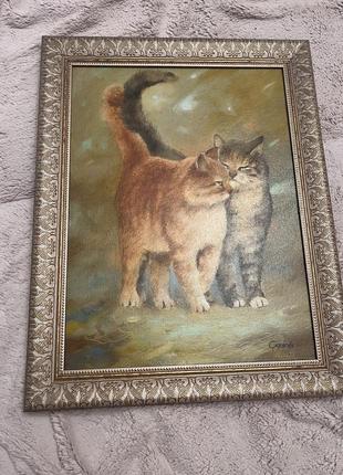 Картина закохані котики