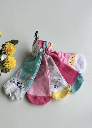 Набір носочків george на дівчинку 19/22 розмір, шкарпетки на дівчинку1 фото
