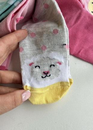 Набір носочків george на дівчинку 19/22 розмір, шкарпетки на дівчинку3 фото