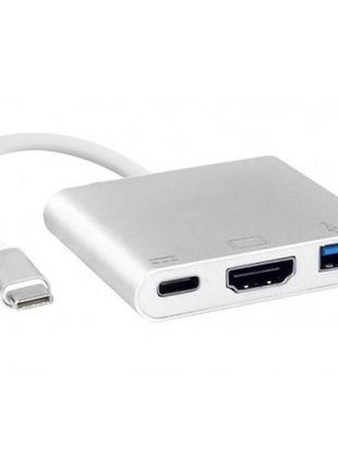 Док-станція value s0733 usb3.1 type-c-hdmi/usb3.0/type-c f кабель 0.1м oem