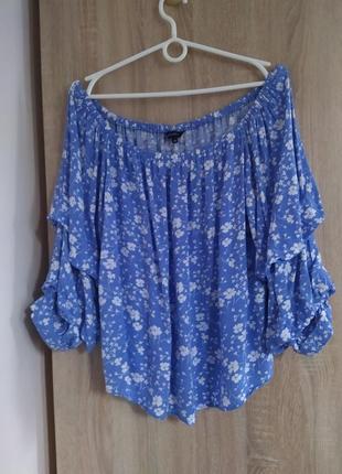 Женская роскошная натуральная блуза цветочный принт