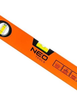 Фрезерований алюмінієвий рівень neo tools 2 капсули / 40 см помаранчевий (71-081)