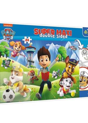 Дитячі пазли super махі щенячий патруль "пригоди" trefl 41001 24 елементи
