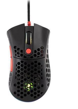 Мишка ігрова 2e 2e-mghsl-bk gaming hyperspeed lite rgb usb2.0 дротова black