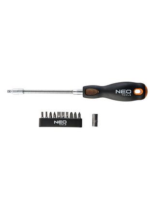 Викрутка з гнучким стрижнем neo tools 04-212 набір із 12 предметів sl/ph/pz/torx