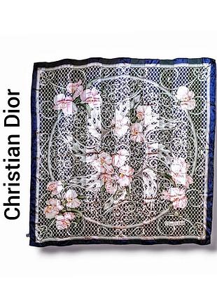 Платок из шелка винтаж christian dior