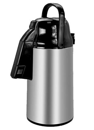 Термос железный со стеклянной колбой 3.0л stenson mt-0759ss
