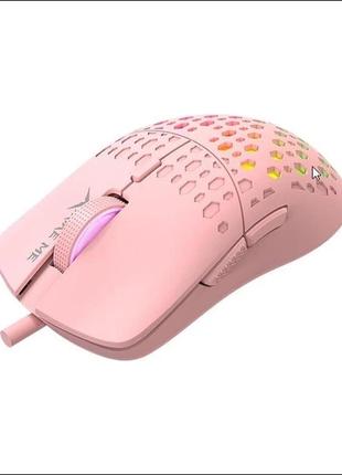 Мышь игровая ведущая xtrike me gm-209p gaming mouse |1200-8000 6 step dpi| pink