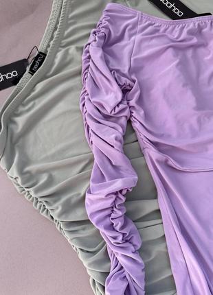 Платье драпировкой на одно плечо