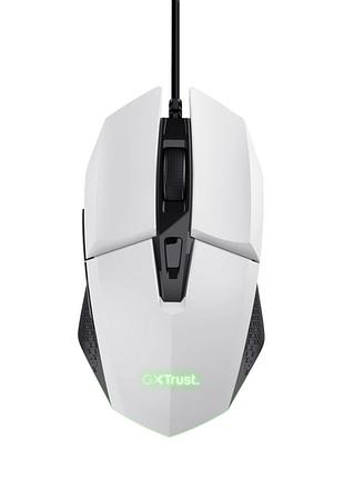 Мышь компьютерная trust gxt 109w felox проводная/6400dpi белый (25066)