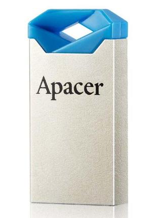 Usb флэш-накопитель, apacer usb 2.0 flash drive ah111 32gb silver-blue (ap32gah111u-1)