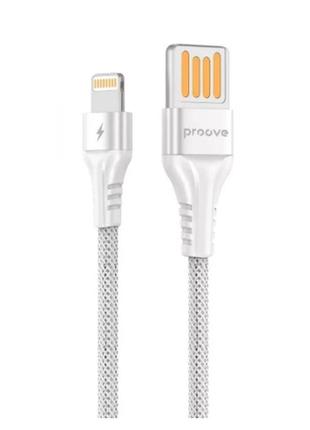 Кабель charge\otg proove double way weft usb to lightning 2.4a 1m white ccdw20001102