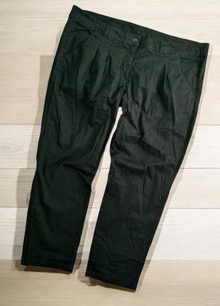 Коттоновые черные брюки