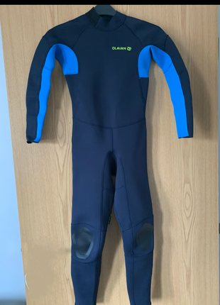 Костюм для плавания гидрокостюм с длинными рукавами olaian decathlon 125-132 см дайвинг декатлон2 фото